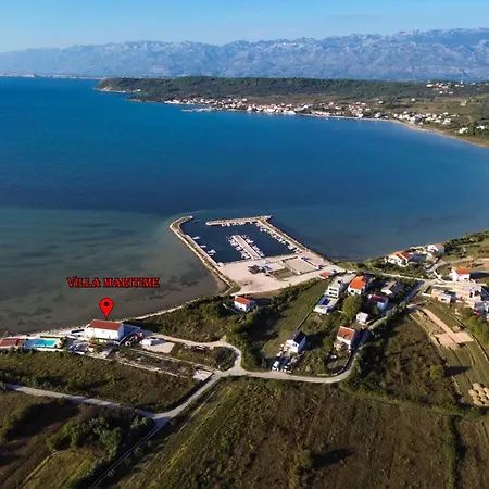 Maritime - Exklusive Strandvilla Mit Beheiztem Pool, Grillhuette & Meerblick Bei Zadar