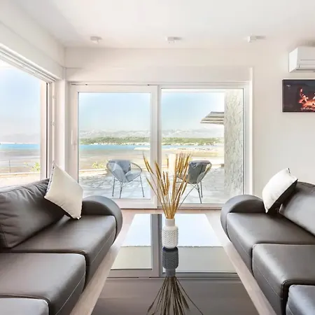 Maritime - Exklusive Strandvilla Mit Beheiztem Pool, Grillhuette & Meerblick Bei Zadar 빌라 *